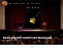 Tablet Screenshot of bradbrownmagic.com